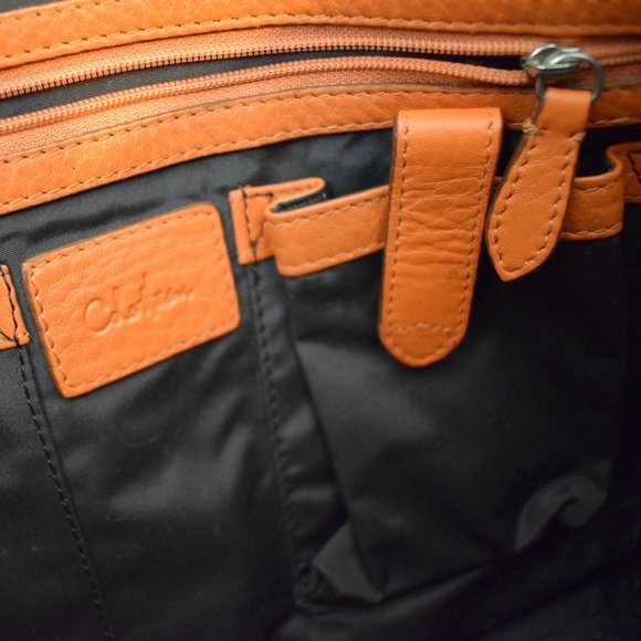 Cole Haan Orange Leather hobo bag - Picture 9 of 15